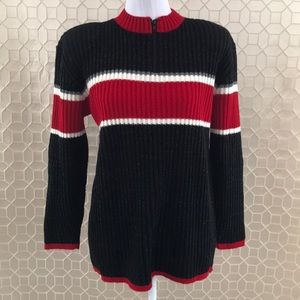 Norton McNaughton Sweater 1/4 Zip Black Shimmer M